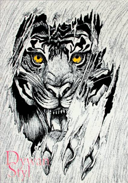 Dywan
                            Koloreo Tattoo Tigra szary - tygrys (15828)