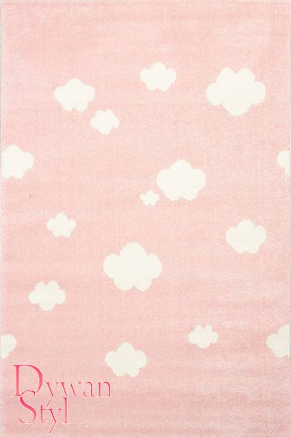 Dywan
                            Bambino Bajkowe niebo różowy - białe chmurki (16408)