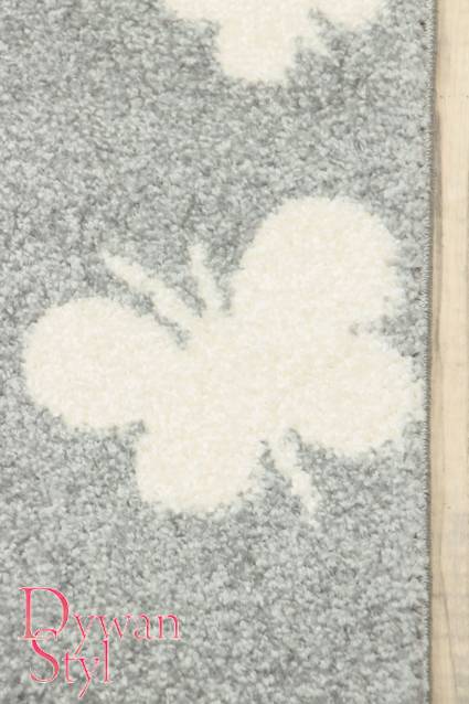 Dywan
                                            Bambino Białe motyle na szarym tle (19610)