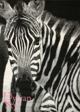 Dywan Flash Modern Zebra czarny (3466)