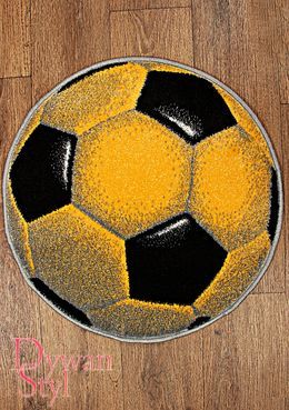 Dywan Koloreo Piłka nożna żółta (5966)