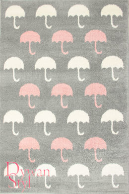 Dywan Merlin Białe i różowe parasolki (19543)