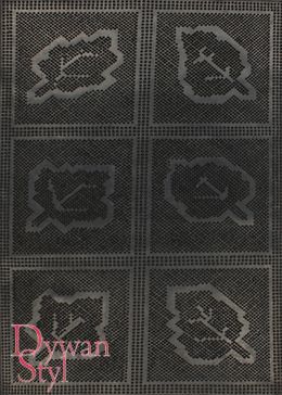 Dywan Wycieraczka Gumowa cienka Wycieraczka FLP 040x060 (04) liście BLACK (6) (18634)