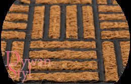 Dywan Wycieraczka Kokos w gumie Wycieraczka TARTAN 040x060 (720-002) kwadraty FMR