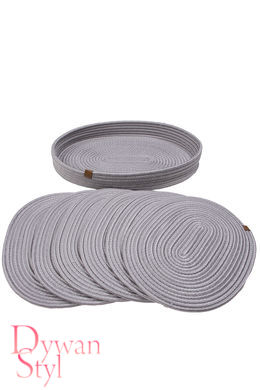 Dywan Podkładki i koszyk RATTAN 41x31x7/30x40cm 